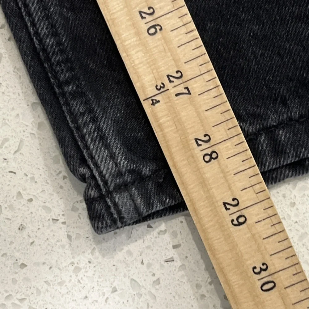 Levis 565 Jeans 36x30 Loose Fit Straight Black Fade Baggy Grunge Fits 36x28
